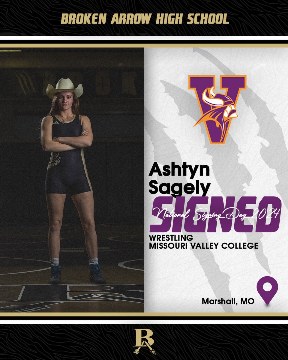 Congratulations Ashtyn Sagely!
📝Missouri Valley College🤼‍♀️

#BuildYourLegacy x #goBA🐅