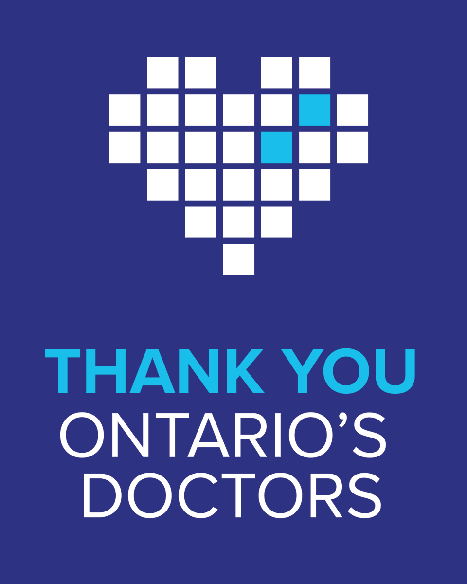 May 1 is Doctors' Day! This Doctors' Day, show your appreciation to Ontario's Doctors for their relentless dedication to our health. Add your thank you message below! #Doctorsday oma.org/advocacy/campa…