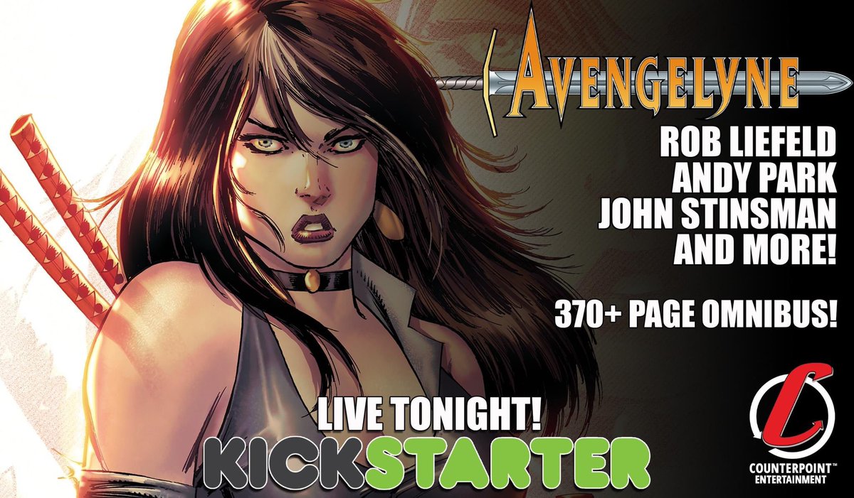 robertliefeld's tweet photo. Counterpoint Comics has secured the license for an Avengelyne Omnibus. This is a first ever collection of the original series and mini-series. Launches tonight!! They have successfully fulfilled over 30 campaigns and we are in good hands! https://t.co/1ZgIAXrNgc