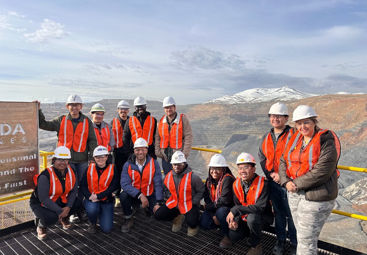 Mining for research gold! ⛏ 

A group of #UNLVEngineering students &amp; faculty recently visited <a href="/NevadaGoldMines/">Nevada Gold Mines</a> to learn about career paths in the mining industry &amp; to explore potential research collaborations in energy sustainability &amp; environmental research.