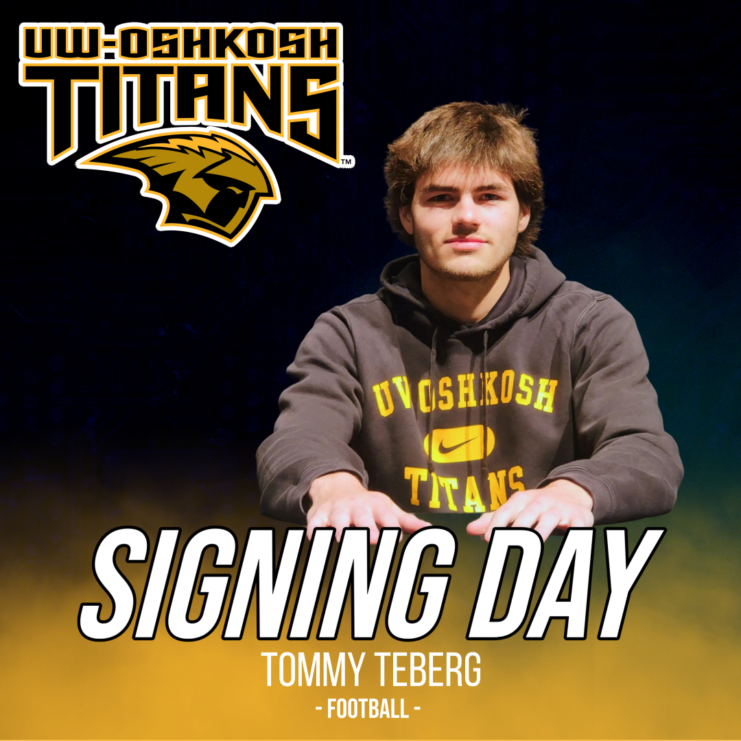 Congratulations to @TommyTeberg14 on your commitment to @UWOFootball! He will play receiver and special teams for the Titans. Burlington wishes Tommy all the BEST in his next chapter. Tommy plans to study construction management. WUOT