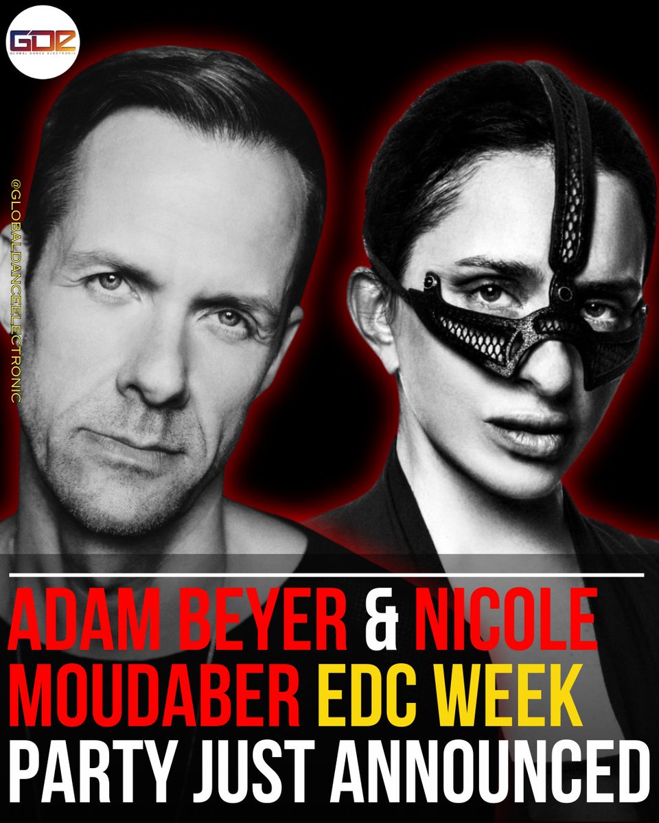 🚨 MAJOR NEWS - These two Techno legends - @RealAdamBeyer & @NicoleMoudaber - are set to play Las Vegas the night before #EDCLV as they both headline @MarqueeLV Nightclub May 16th! Tickets NOW On Sale ►bit.ly/EDCWeek2024