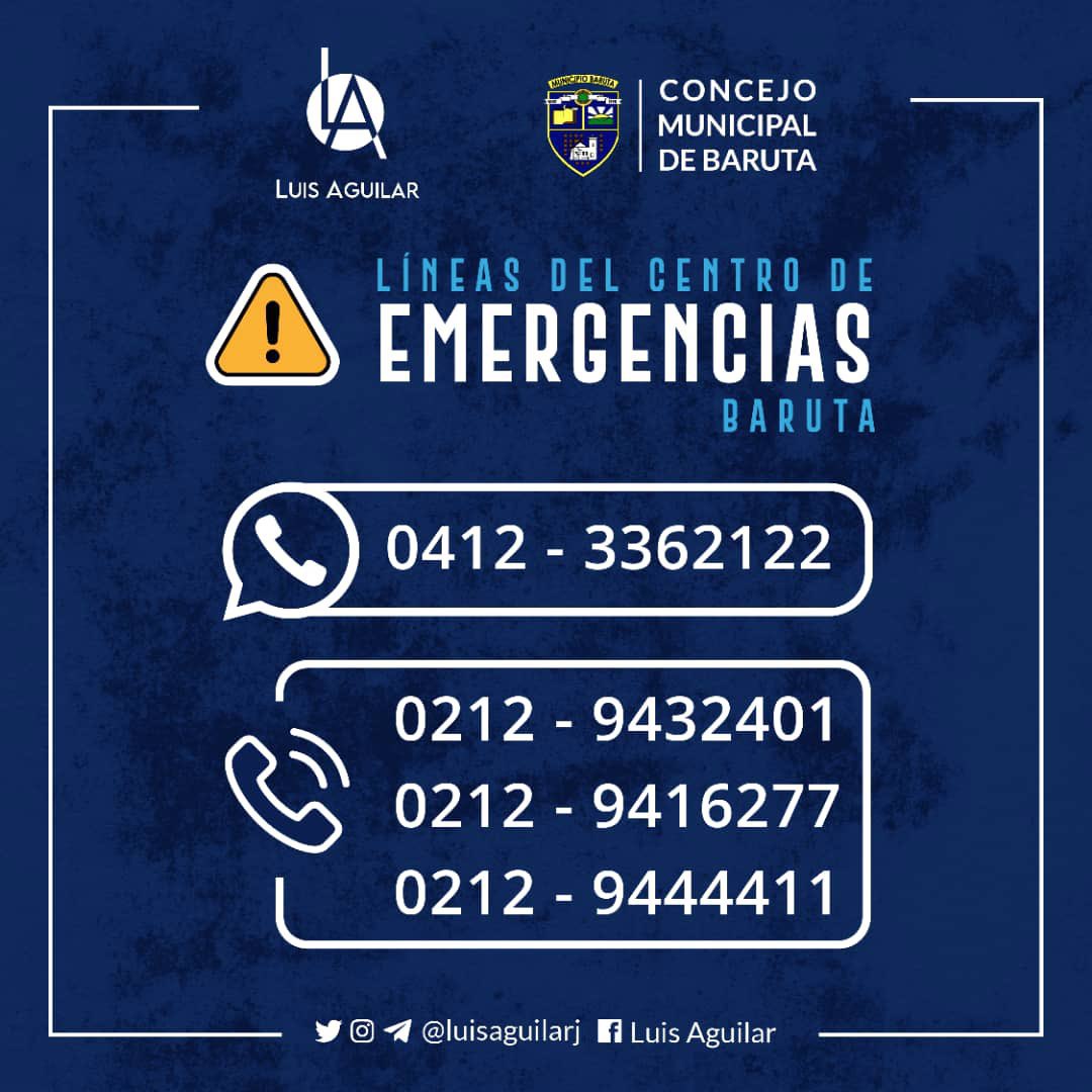 #17Abr 4:18 PM #Baruta #Lluvias @luisaguilarj: Vecinos, a esta hora se registran precipitaciones en nuestro municipio. Les pedimos mucha precaución al volante. Comparto con ustedes el teléfono del Centro de Emergencia para que reporten cualquier…