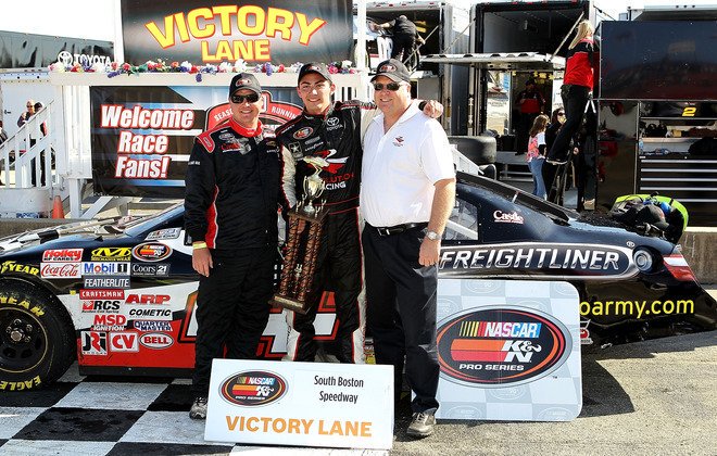 HoursofRacing's tweet photo. On this day in 2011, @SergPena scored his 1st career NASCAR K&N Pro Series East win at @SoBoSpeedway57 #NASCAR #KNEast https://t.co/eD6tRCAsVN