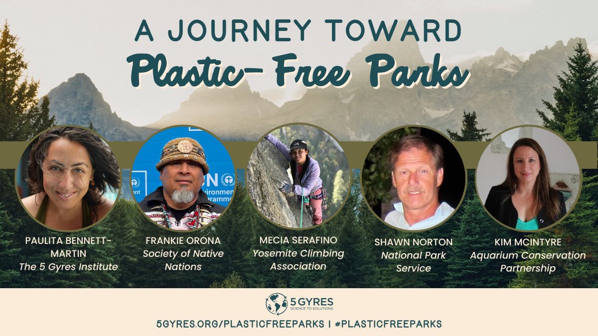 Join us during #NationalParksWeek to learn about progress in reducing single-use plastics at national parks and how YOU can get involved in the #PlasticFreeParks movement! Register at us02web.zoom.us/webinar/regist…