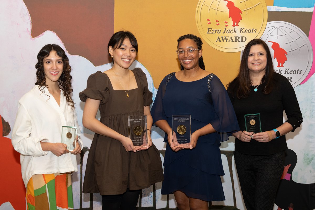 Let’s see your pictures from the 2024 #EJKAward Ceremony! ow.ly/TGgx50Riyh1 @degrummond @SouthernMissCBF @kimrogerswriter @beatrizgh93 @BalzerandBray@HarperCollinsCh @Candlewick @randomhousekids @TundraBooks @ChronicleKids @goodwin_global @HenryHolt @MacmillanUSA