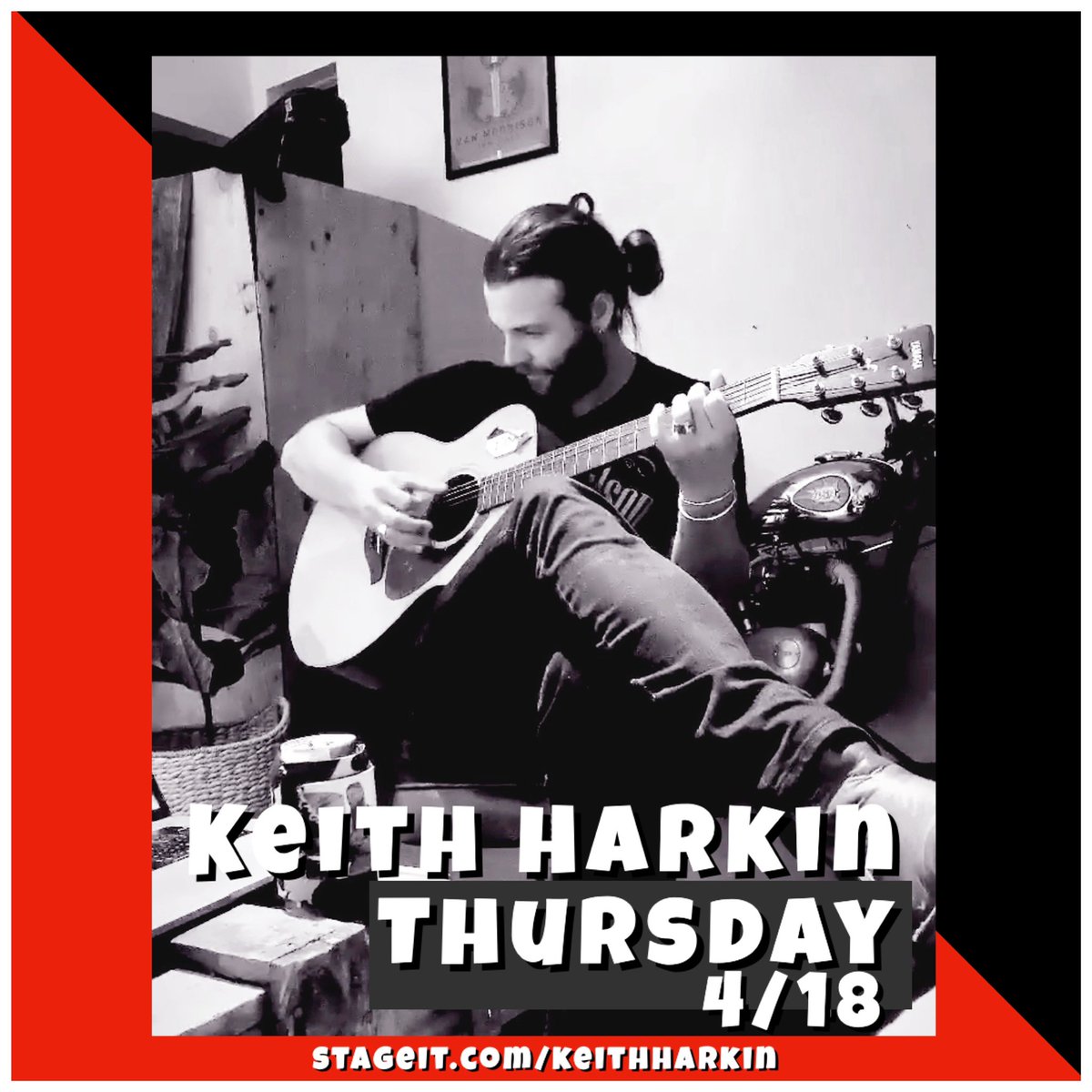 Due to technical issues, today’s 4/17 @keithharkin @Stageit moves to tomorrow 4/18 1P PT. Already purchased tickets will transfer to new showtime. 
See you there! 
LINK: stageit.com/keith_harkin/w…