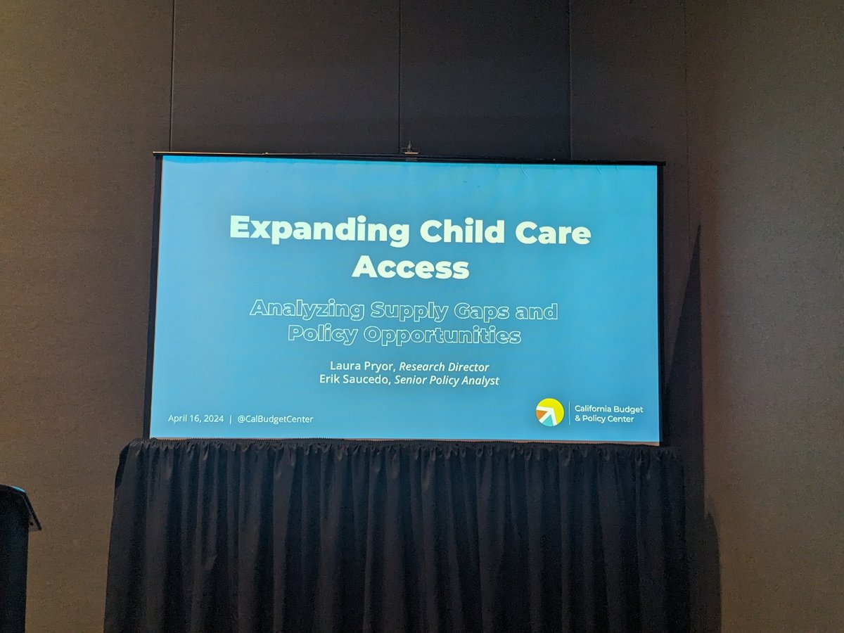 We had a wonderful time attending yesterday's session on California's child care landscape at #PolicyInsights24 hosted by @CalBudgetCenter !!!
💙🧡