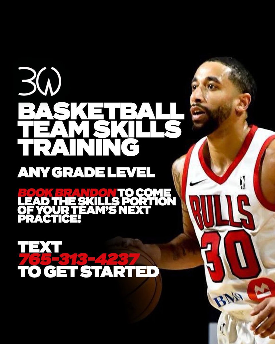 I’m now available for teams around Indiana who are looking to take their team’s skill work to the next level. Let’s get it! 🏀💪🏽