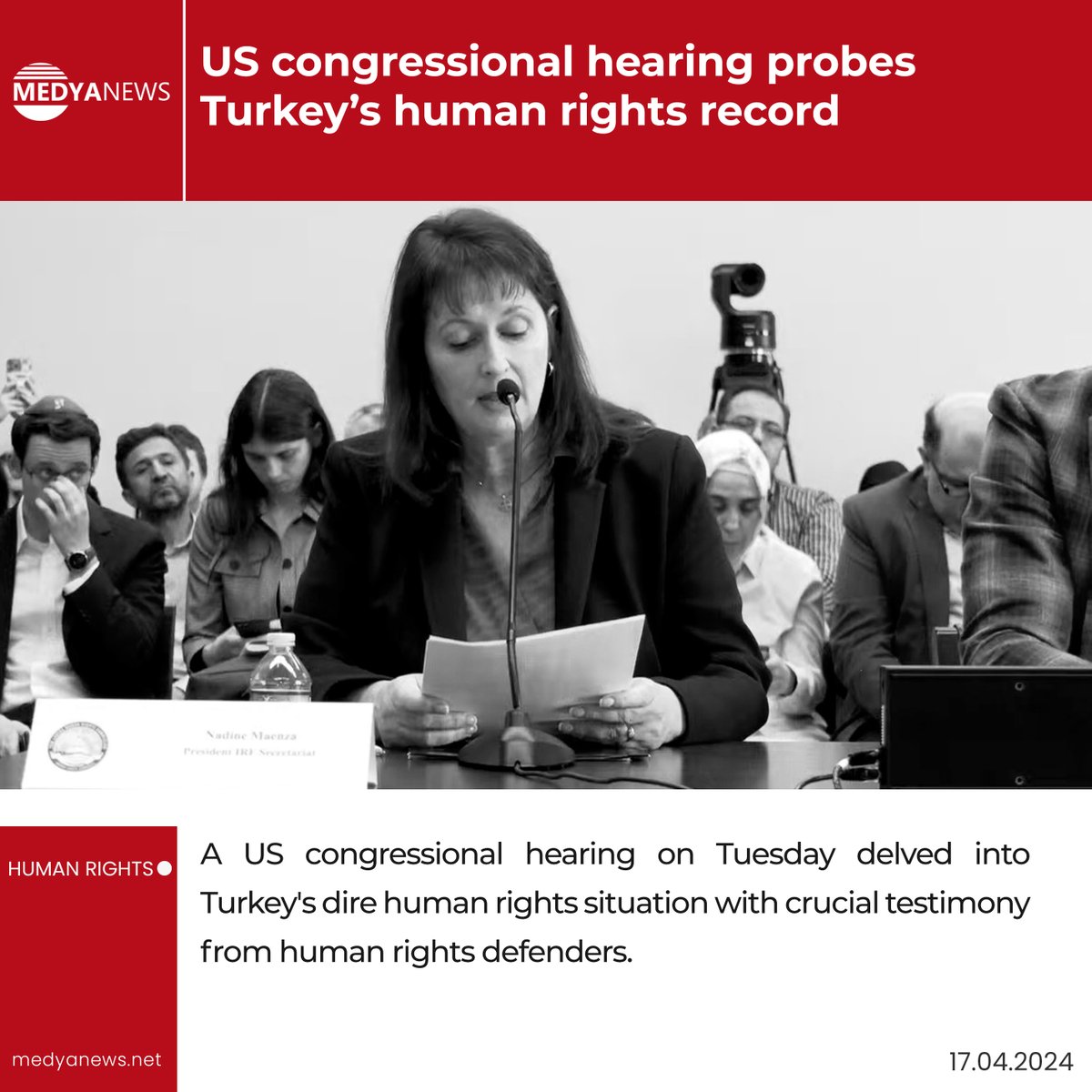 #US congressional hearing on #humanrights in Turkey underscores urgent issues as President Erdoğan's US visit looms. Witnesses call for action. (buff.ly/3xHHciD)