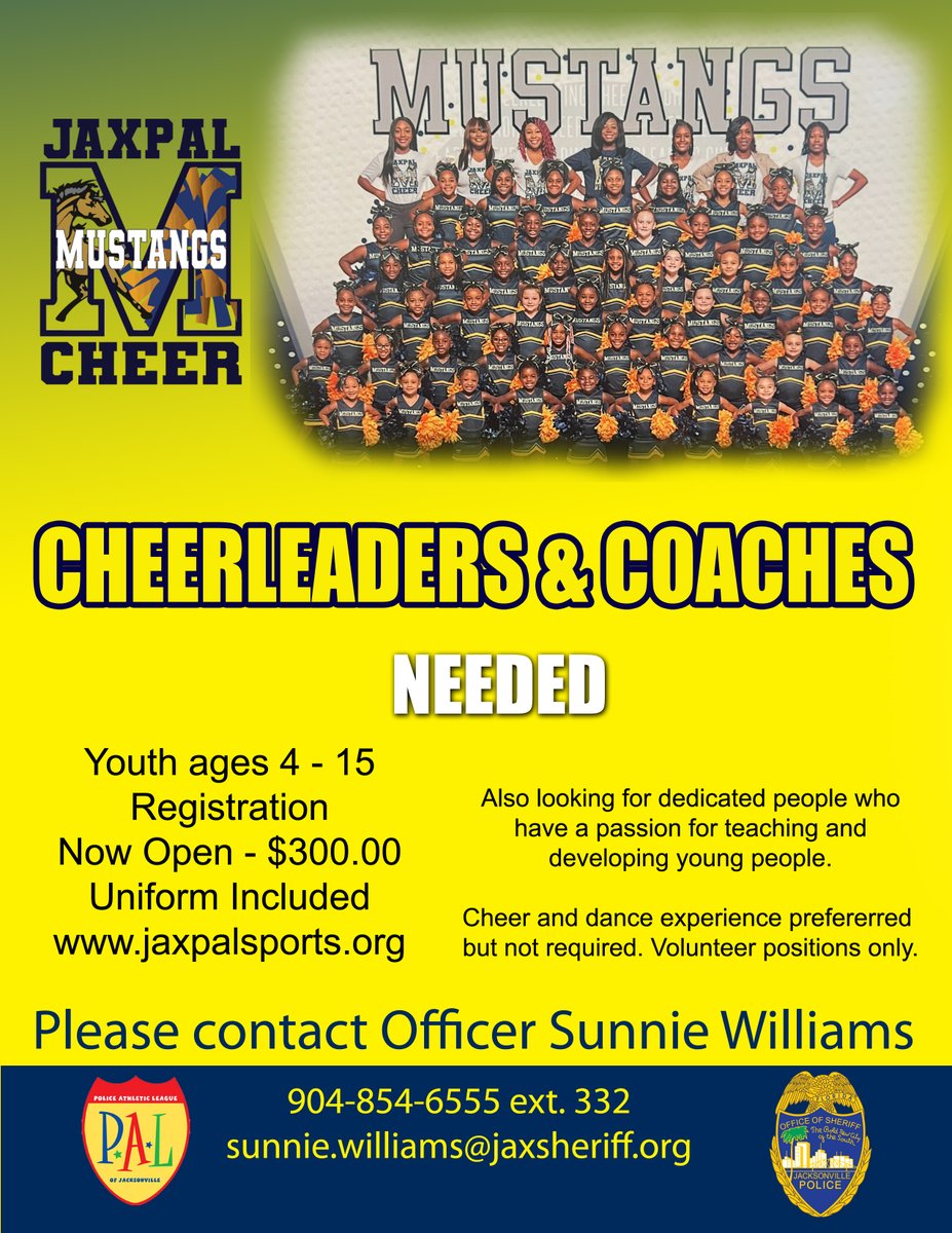 JaxPAL (@jax_pal) on Twitter photo Registration now open for Summer basketball, tackle Football and Cheer. To register, go to jaxpalsports.org <a href="/JSOPIO/">Jax Sheriff's Office</a> <a href="/jsosheriff/">Sheriff T.K. Waters</a> Registration now open for Summer basketball, tackle Football and Cheer. To register, go to jaxpalsports.org <a href="/JSOPIO/">Jax Sheriff's Office</a> <a href="/jsosheriff/">Sheriff T.K. Waters</a>