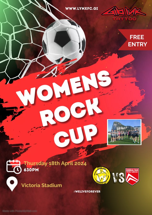 Next up for our ladies is the Womens Rock Cup 💪 They have been drawn into Group A with Lions & a newcomer this year the GFA under 14 development team. Our first match is tomorrow against the GFA under 14 at 630pm at the Victoria Stadium. Free Entrance🎟 Please come down!!
