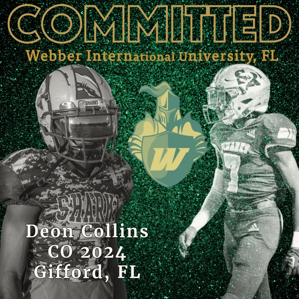SRHS_Football1's tweet photo. CONGRATULATIONS @deon_collins3 #SharkNation is proud of you!! @WebberAthletics @WebberFB @Shark21T @SRHS_Sport @SDIRC_SUP https://t.co/iaZ0ArJV9E