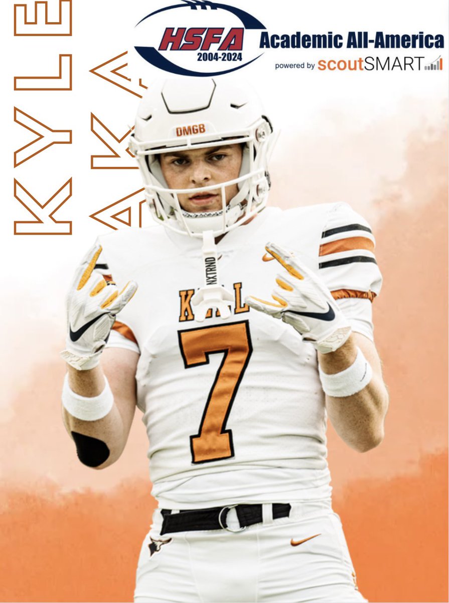 The 2023 High School Football America Academic All-America Team from @HSFBamerica is out- @KyleVaka has graduated early, turned the page, and is all in for @EKUFootball so I’ll share this message: @scoutSMART_ analyzes a players’ stats, on-field skills and academics to recognize…