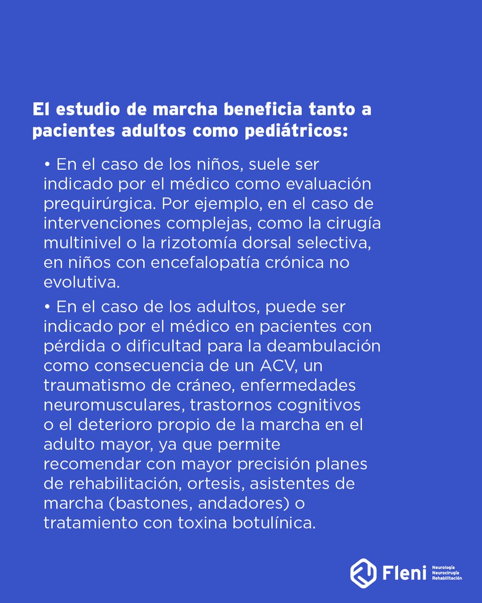 FleniOficial's tweet photo. 🏃♀️El estudio de marcha suele ser recomendado por neurólogos, neuropediatras y neurortopedistas para pacientes con alteraciones en la marcha.

🔬Este análisis se lleva a cabo en el Laboratorio de Marcha y Análisis de Movimiento de Fleni Escobar.

👉Leé más en este post. https://t.co/wssxcCgAVJ