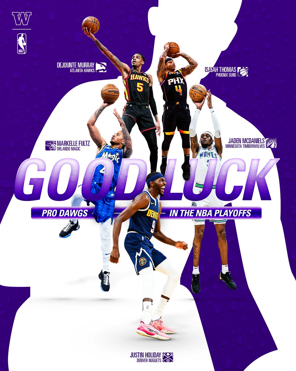 Good luck to our Dawgs in the NBA Playoffs! #ProDawgs x #NBAPlayoffs