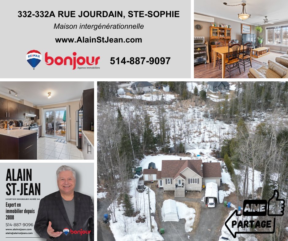 AlainRemax's tweet photo. Maison de plain-pied incluant un bachelor de 3 et demi pièces avec entrée indépendante. Garage attaché et vaste terrain sans voisin arrière.  Le bachelor permet de loger un proche ou un locataire, augmentant la valeur locative. 
Appelez-moi pour une visite 514-887-9096 https://t.co/YXG5SYRYfh