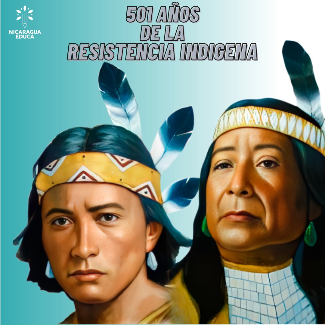 #Nicaragua|| Conmemoramos 500 años de Resistencia Indígena. Los Caciques Nicarao y Diriangén encabezaron en Nicaragua la resistencia indígena contra la invasión española en 1523.