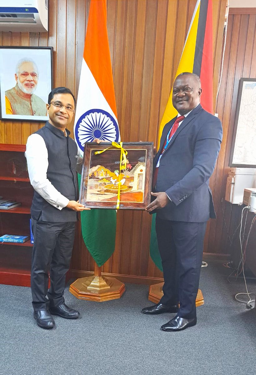 Honored meeting today Dr. Amit S Telang, India High Commissioner to Guyana. Together, we discussed various topics relating to UNHCR activities in Guyana and areas of collaboration. Thanks for the cordial & fruitful exchanges. @IndiainGuyana, @acnurpanama, @UNGuyana