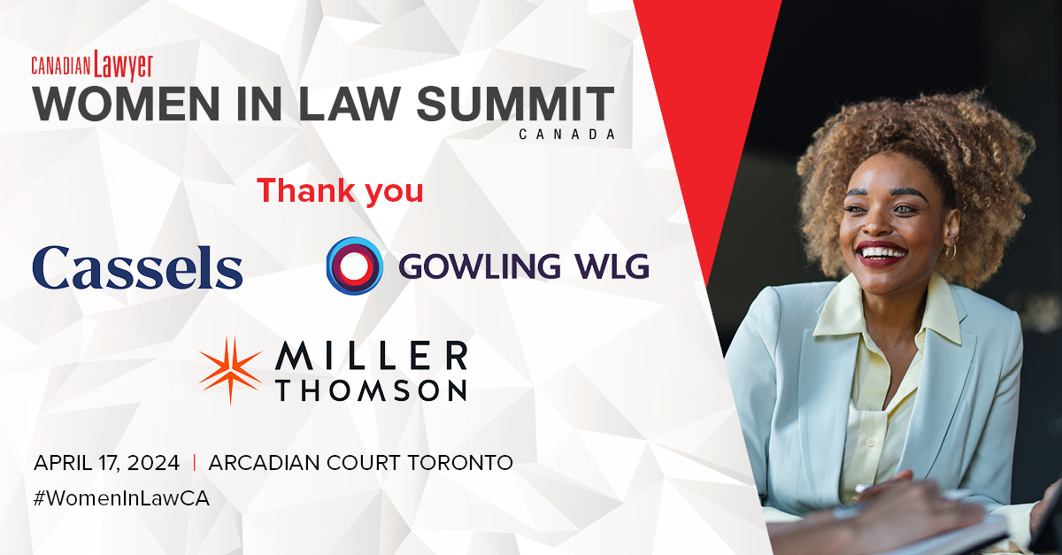 A huge thank you to our sponsors for today's #WomenInLawCA event! 

Learn more about the event here: hubs.la/Q02tdtLY0 
 #DiversityInLaw #LegalLeadership #InnovationsInLaw #DEI