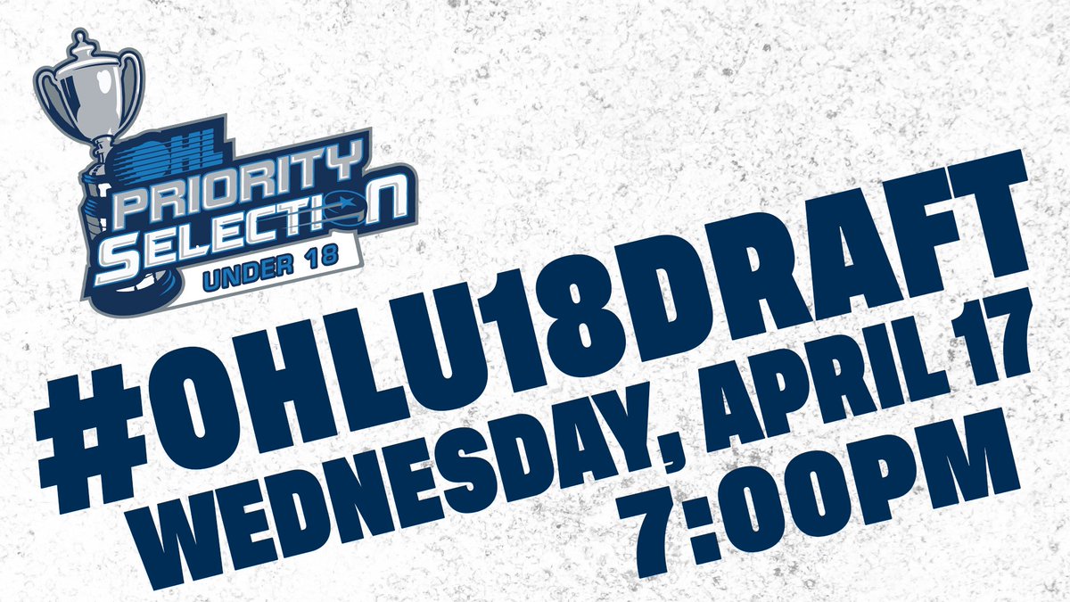 It’s #OHLU18Draft night! Best of luck to all of the U18 AAA players up for selection 👍 Watch for free tonight on #OHL Live 🖥️📱 DETAILS 📰: tinyurl.com/sbrcr3b9