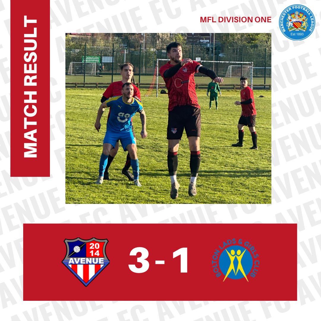 avenue_football's tweet photo. MFL Division One Result -:

Avenue 3-1 Bolton L&amp;G

⚽️ Mitch Clarke (2)
⚽️ Liam Bennion

🅰️ James Merrick (2)

⭐️ Mitch Clarke

🔴⚫️🔵

Proudly Sponsored by -:

FT Surfacing
Go4Raw
Rothwells SuperTravel

#AvenueMFL #AvenueFC #UpTheAve https://t.co/4sbSzLkdfQ
