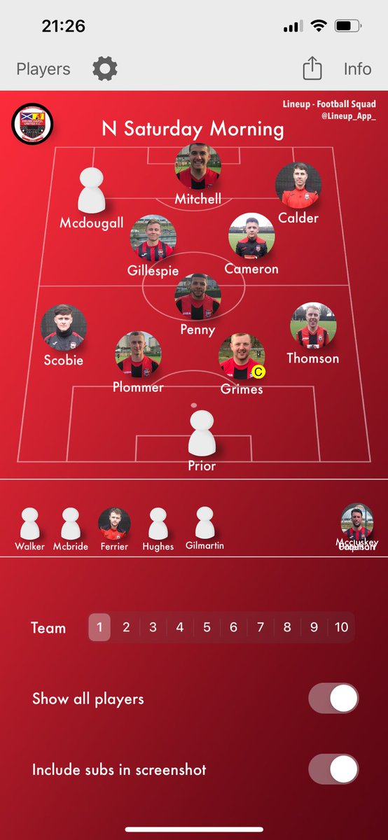 2-0 win against Blackthorn Rovers tonight at Blairdardie. 

<a href="/rossmac12/">Ross MacDougall</a> ⚽️
<a href="/LewisScobie7/">Lewis Scobie</a> ⚽️

Mon the Drum 🔴⚫️