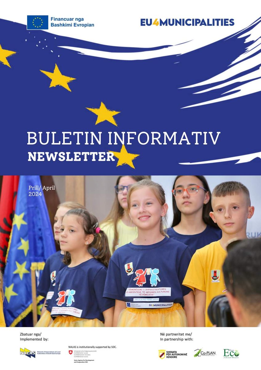eu4_m's tweet photo. 🇪🇺🇦🇱 19 municipalities in Albania have been supported with grants of up to 200,000 euros for interventions aimed at improving local infrastructure and services. 
Read highlights of the #EUfunded “EU 4 Municipalities” project activities in our newsletter.
https://t.co/phtiyYrklc https://t.co/qrWZ3qyrMW