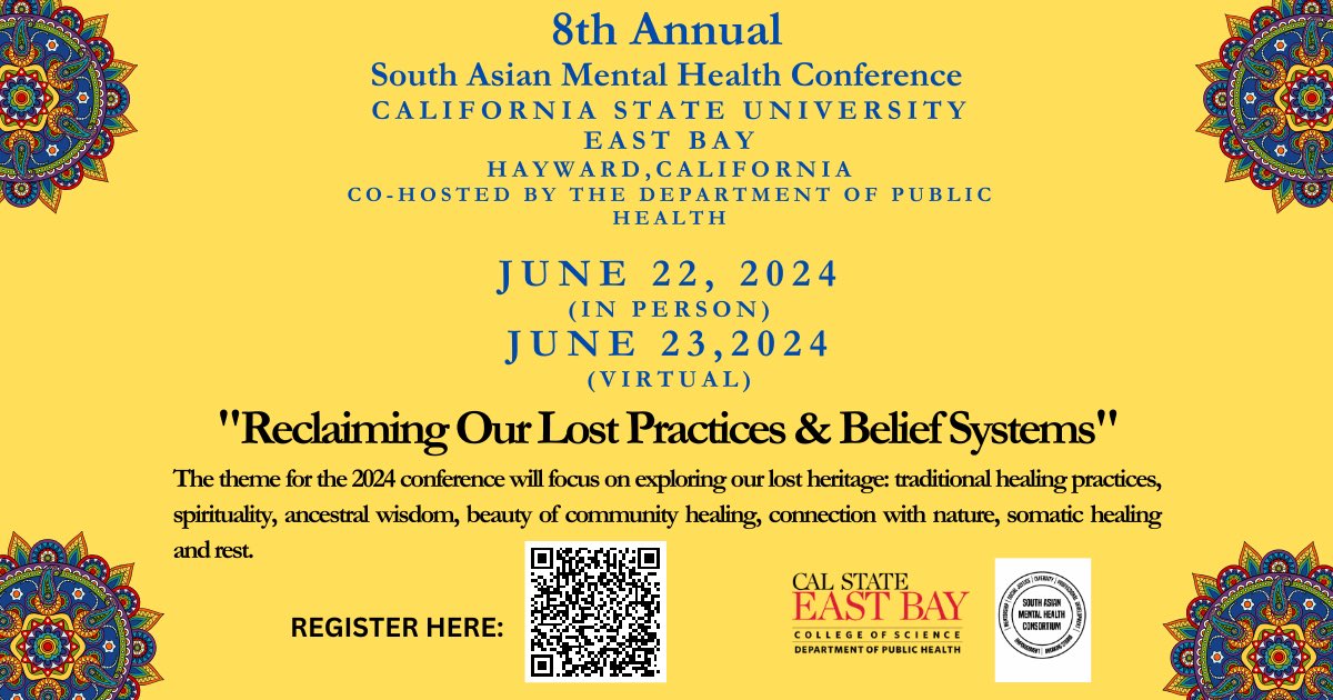 PreetKSabharwal's tweet photo. The moment has arrived …. Registration Is Now Open for the 8th Annual South Asian Mental Health Conference! 

https://t.co/EcTdEybbQz https://t.co/g4FMOrEjwE