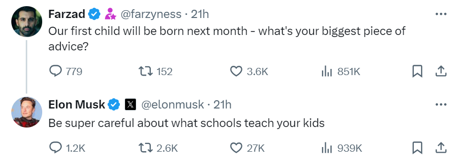 VotePVBC's tweet photo. The biggest piece of advice from the richest man in the world on raising kids: https://t.co/oimtjDfLLN