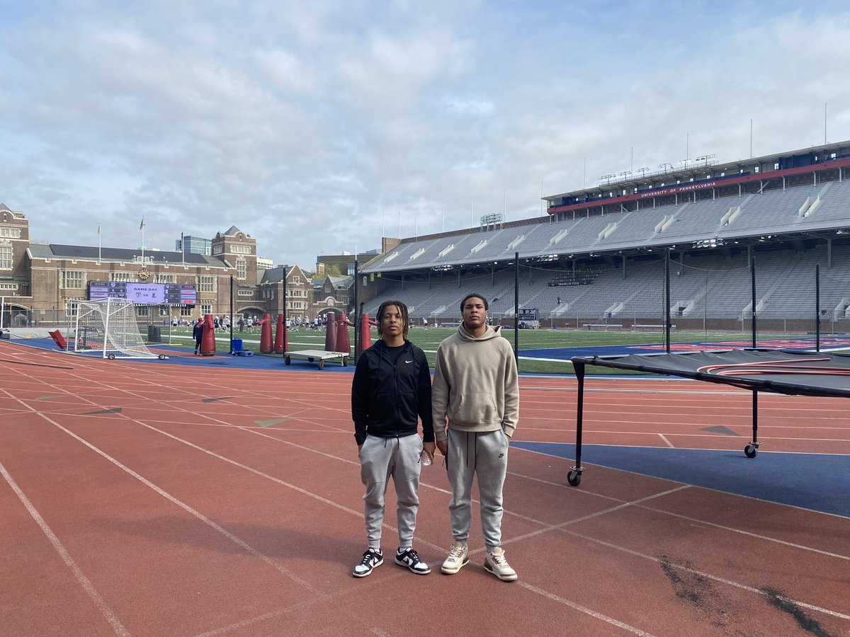 Blessed to have had the opportunity to come watch @PENNFB practice today, excited to build our relationship and see what the future has to hold! 
@rayweed5 @CoachKeenan3AC
@CoachLewis_Shec @CoachCless