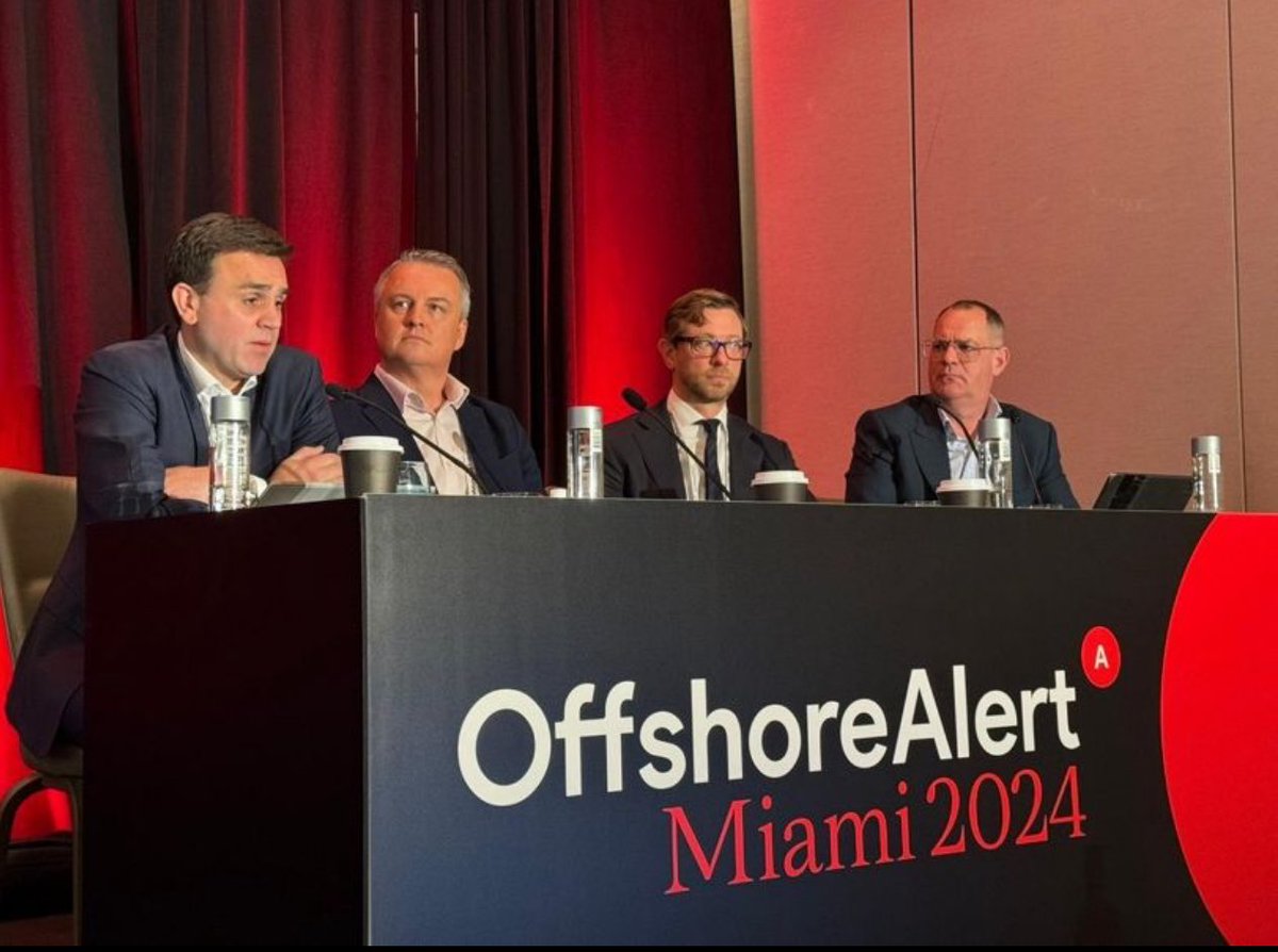 Enjoyed discussing the key features of leading #offshore #financialservices jurisdictions #IFCs in Miami ⁦⁦@OffshoreAlert⁩ ⁦@CorkGullyLLP⁩