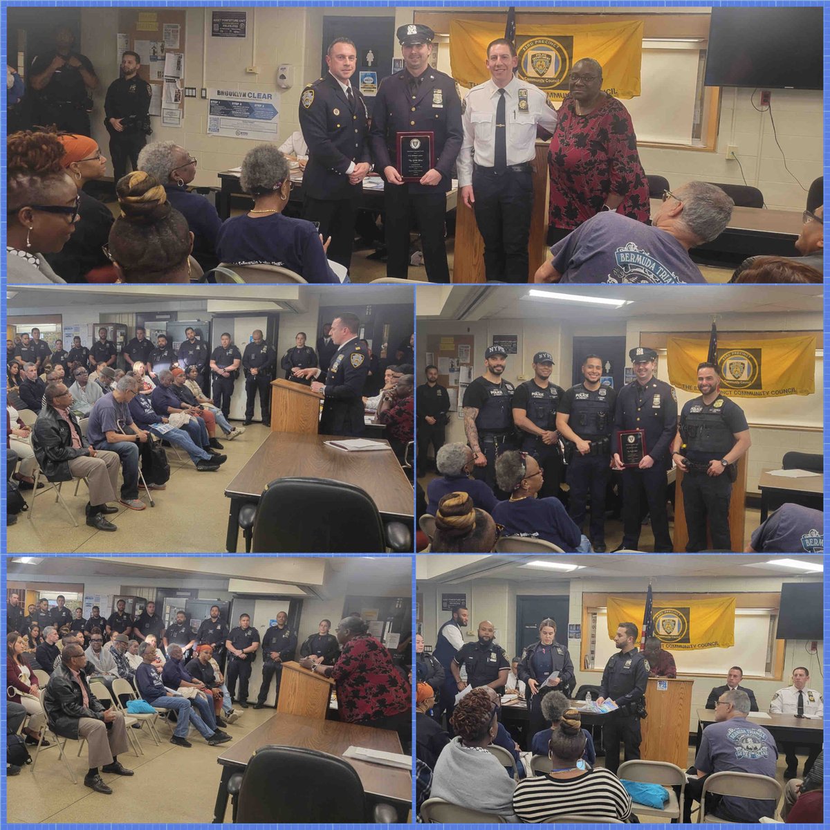 NYPD83Pct's tweet photo. Thank you to everyone that attended last nightβs Community Council Meeting; and for the warmth welcome that I received from you.
And congratulations to Officer Lettow on his Cop of the Month Award for his Excellent Performance of Police Duty.
#BushwickStrong https://t.co/6L7CzIyXOW