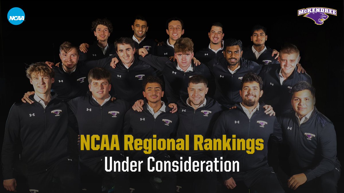 🎾🐾| @TennisMckendree is under consideration in the first @NCAADII Regional Rankings!

#D2mten #GLVCmten #BearcatsUnleashed