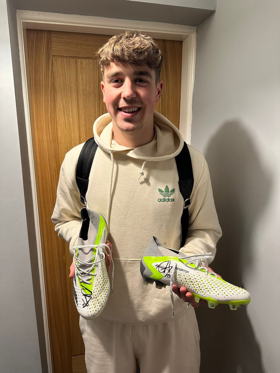 Oli Arblaster signed boots raffle!

For just £5, you could win these signed Oli Arblaster boots.  (All proceeds to charity)

Here's how it works:
Choose a number between 1 and 59.
£5 per number or 5 for £20.
Each number corresponds to a slot in our lottery.
The winning number