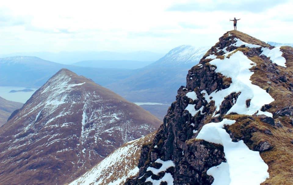 Three years ago in the mountains of Kintail heading up to Ciste Dhubh. #VisitScotland