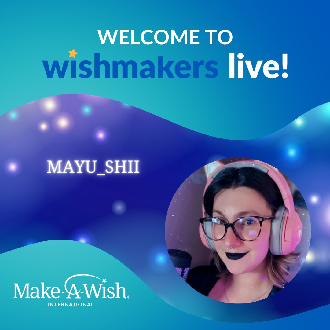 A very big thank you to #MAYU_SHII for joining WISHMAKERS LIVE! and supporting wishes and @makeawishportugal ! Join her for #cosplay and spooky games! You can join too at the link in bio or at tiltify.com/make-a-wish-in…! #twitch #twitchstreamer #livestream #charitystream