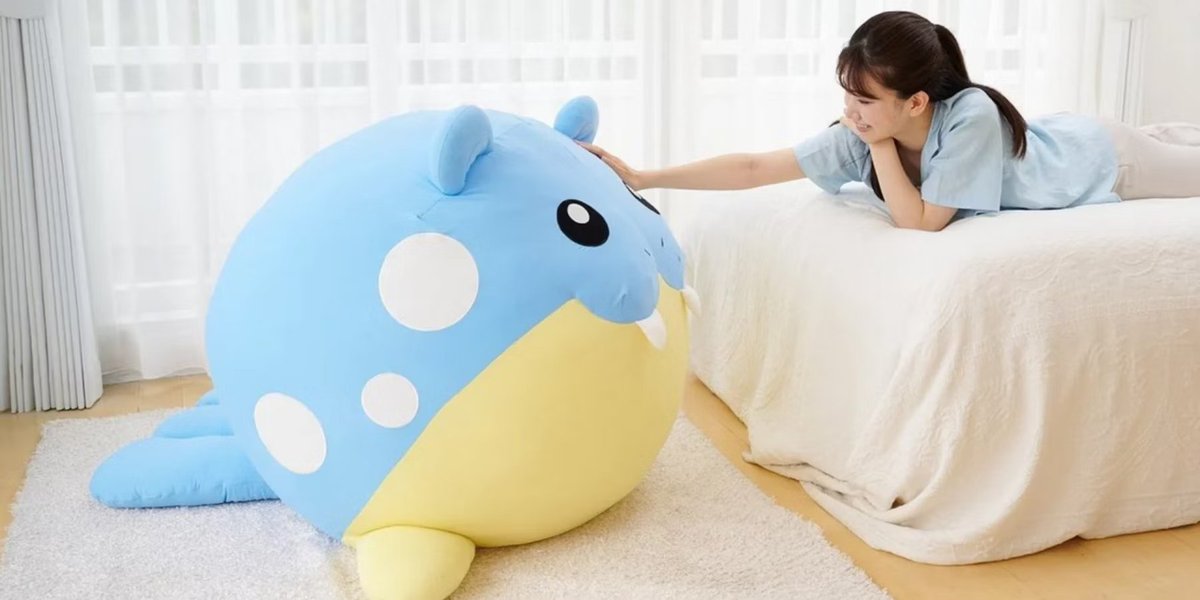 I am confident that everyone's problems would be solved if they just owned a giant spheal pokemon plush