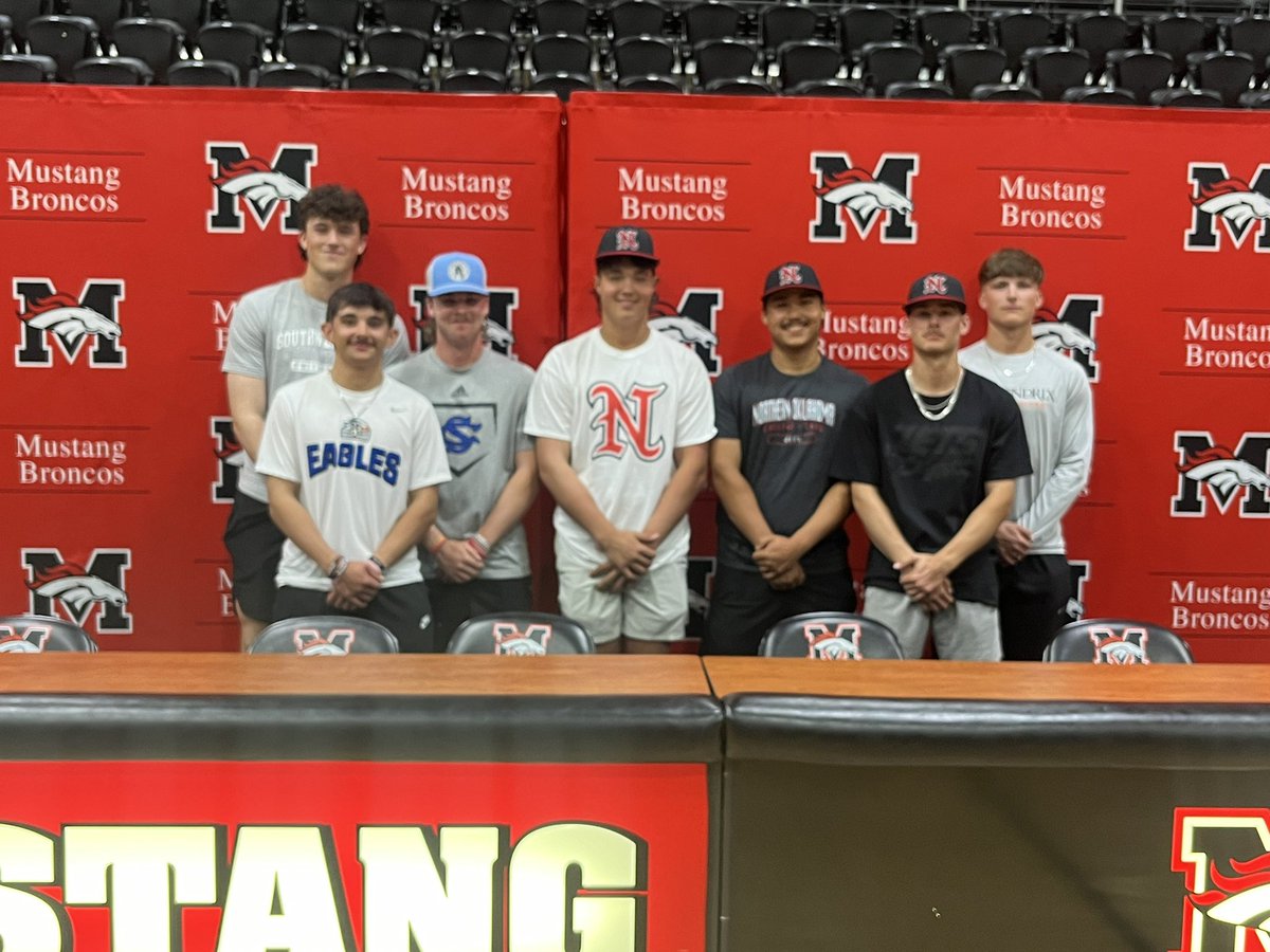 Very proud of all 7 of these guys signing to go play college baseball!