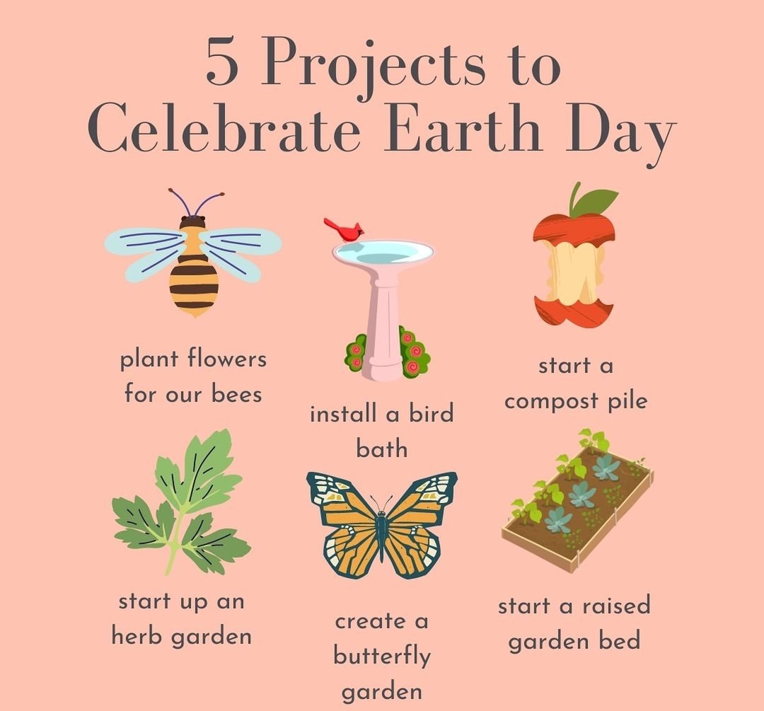We plant pollinator friendly flowers each year at our home, have a compost bin, have raised garden beds, just purchased a rain barrel and plan to include many more herbs this year.