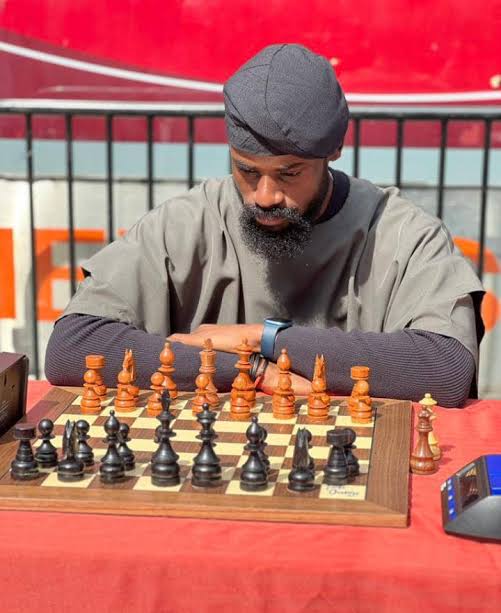 The current Guinness World Record Of Longest Chess Marathon, was set by Hallvard Haug Flatebø and Sjur Ferkingstad of Norway on November 11, 2018, stands at 56 hours, 9 minutes, and 37 seconds. So What Tunde Onakoya Is doing is Totally Different because He is playing with