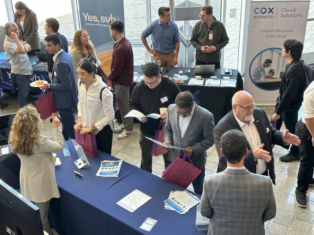 IrvineChamber's tweet image. The Greater Irvine Chamber sponsored #IrvineTechWeek kickoff. Thanks to all who visited our booth, incl. Councilmember @tammykimOC &amp;amp; @SunstoneMgmt CEO John Keisler. Get 20% off &quot;Innovation as a Daily Habit&quot; tickets with code GREATER20: lu.ma/nqlk6dst