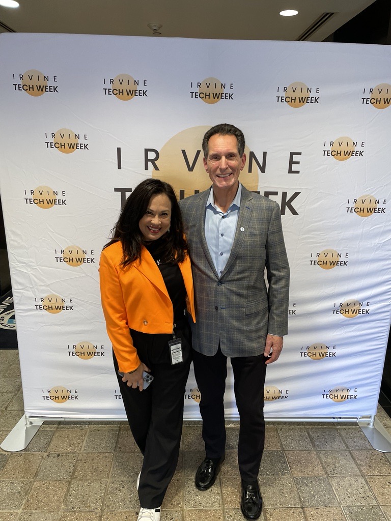 IrvineChamber's tweet image. The Greater Irvine Chamber sponsored #IrvineTechWeek kickoff. Thanks to all who visited our booth, incl. Councilmember @tammykimOC &amp;amp; @SunstoneMgmt CEO John Keisler. Get 20% off &quot;Innovation as a Daily Habit&quot; tickets with code GREATER20: lu.ma/nqlk6dst