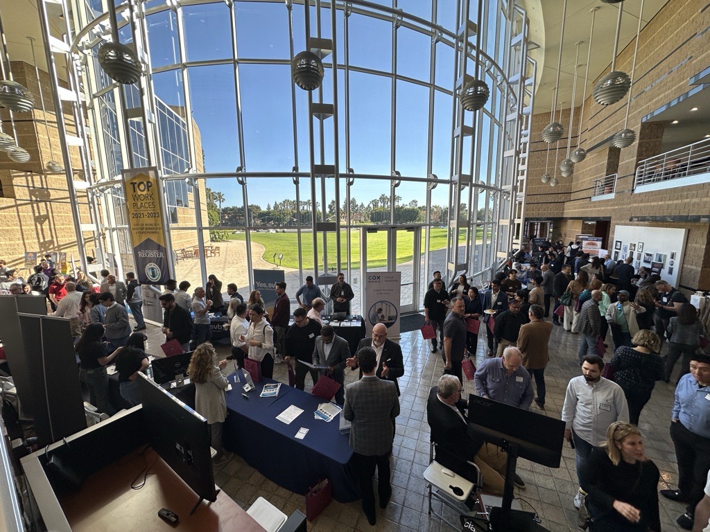 IrvineChamber's tweet image. The Greater Irvine Chamber sponsored #IrvineTechWeek kickoff. Thanks to all who visited our booth, incl. Councilmember @tammykimOC &amp;amp; @SunstoneMgmt CEO John Keisler. Get 20% off &quot;Innovation as a Daily Habit&quot; tickets with code GREATER20: lu.ma/nqlk6dst