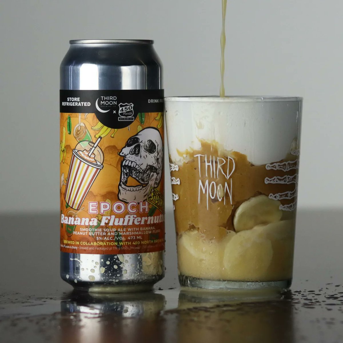 First up this week we have a collaboration with 450 North Brewing Co from Columbus, Indiana - Banana Fluffernutter Epoch Slushie! See our Instagram for full details 🍻