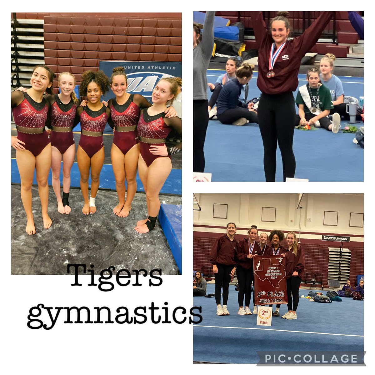 2nd Place Team Region 2 finish! Congratulations Tigers gymnastics team Madeline Gibson Sydney Stuenkel (9th place on Bars) Ty Taplin Molly Ely (6th place AA) Katelin Richardson Headed to State May 3 & 4 @BelAirHigh