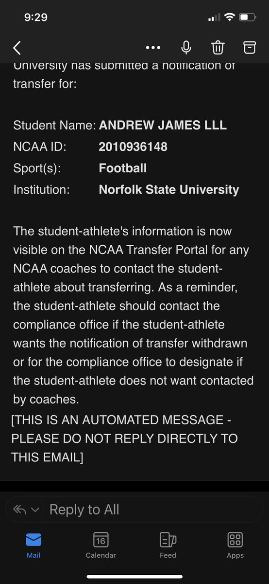 AndrewJames1_'s tweet photo. Thank you god,
officially in the transfer portal.
D1 FCS TRANSFER RB  ATH - 5’10”  / 190lbs
Coaches hit me up ,looking for a home, hungry to win let’s do it !!! https://t.co/dc9Ob5ztJN