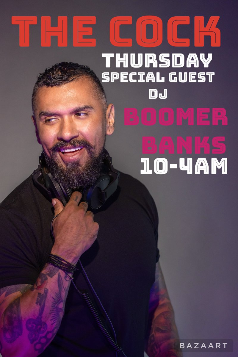 Boomer_Banks's tweet photo. Full circle DJing at the @TheCockNYC this Thursday(TOMORROW) 🤤🐷💦 https://t.co/BABhR7epwB