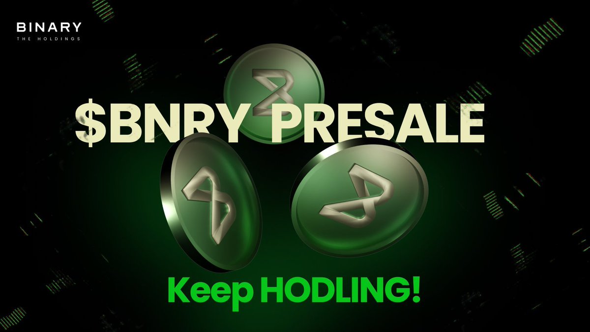 ⏰ Don't let this opportunity pass you by! Immerse yourself in the BNRY token presale happening now to access special discounts and captivating token rewards. Take the plunge and be part of the telecom infrastructure revolution! Visit thebinaryholdings.com and explore their…