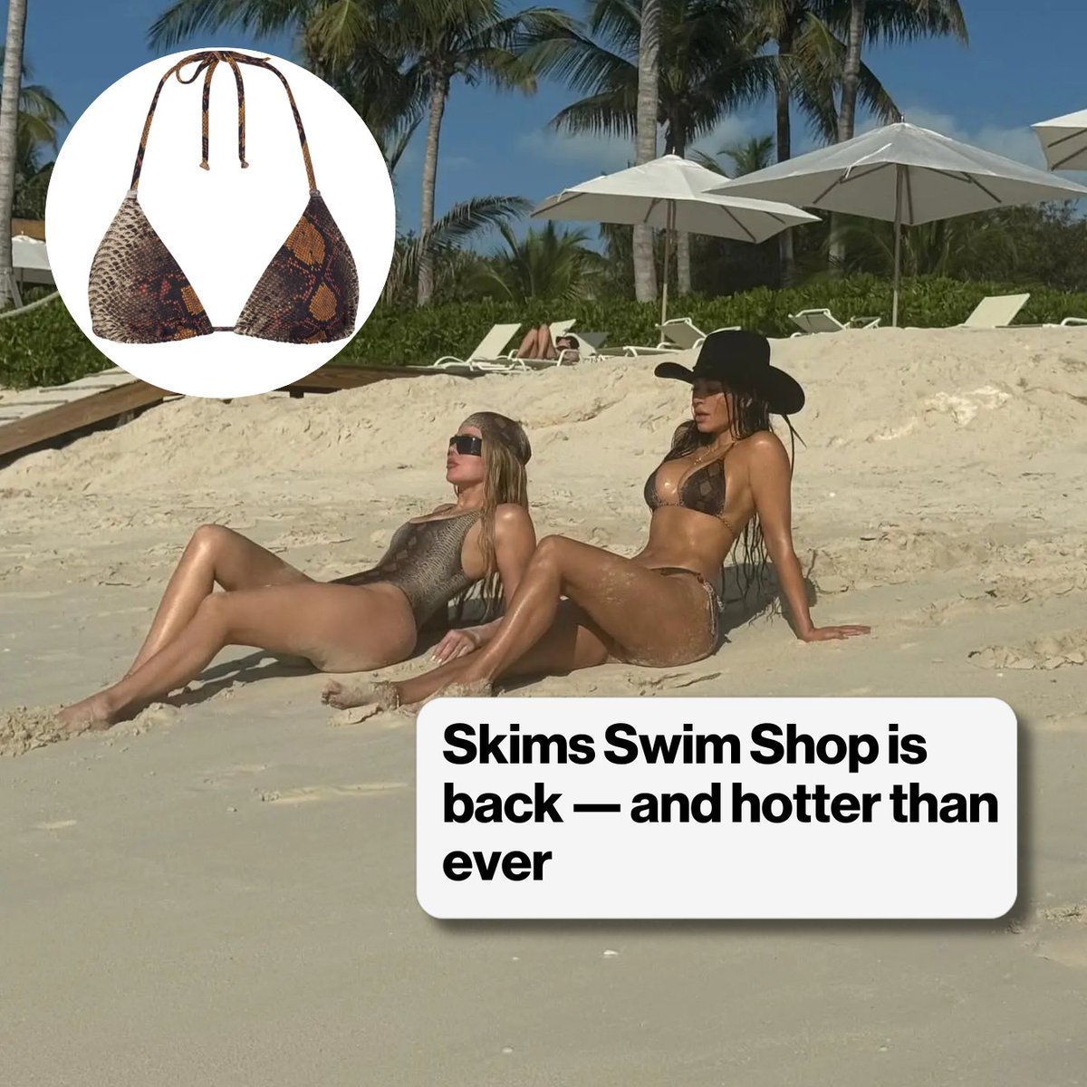 Shop the hottest pieces from the Skims Swim Shop 👙 trib.al/b7EE1eE